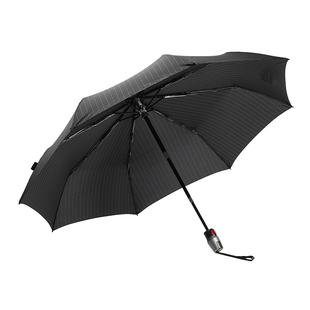 knirps全自动防风雨伞女三折防爆冲折叠伞男款黑色大号双人商务伞