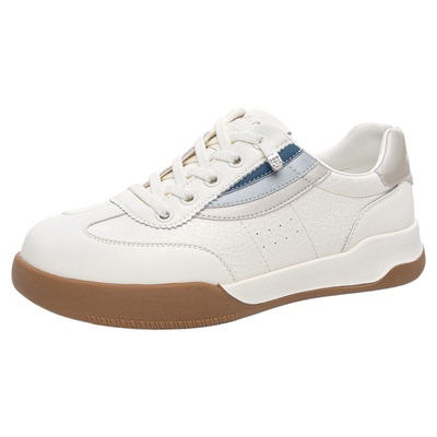 真皮大码休闲德训小白鞋女41到43