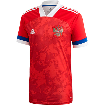 Adidas/阿迪达斯正品RFU H JSY男士俄罗斯主场经典运动短袖FK4440