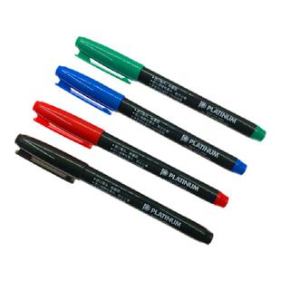 白金PLATINUM/白板笔 可擦写单头极细1.0mm可擦笔细字WB-100a托福考试培训教学老师讲课可擦笔重点标注记号笔