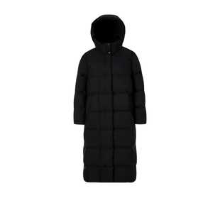 【90%鹅绒】PRICH气质通勤连帽长款过膝羽绒服冬新品廓形外套女