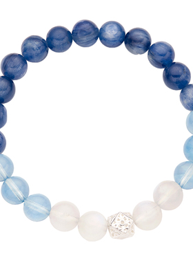 Aphaura蓝晶石海蓝吧月光石手链