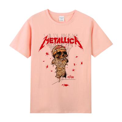 纯棉圆领半袖摇滚乐队重金属T恤