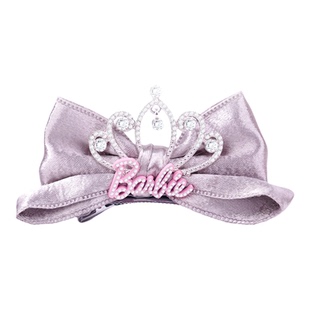 Barbie芭比官方正品顶夹发夹女生高级感发饰立体蝴蝶结皇冠头饰