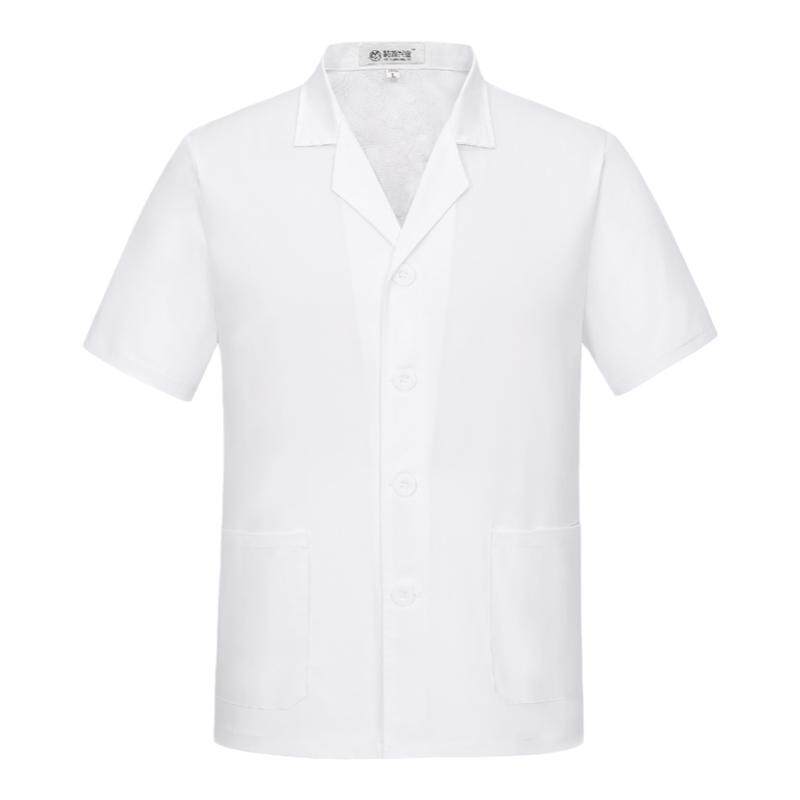 冬季食堂人员厨师工作服白色长袖
