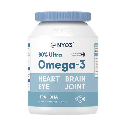 NYO3挪威深海鱼油omega3高浓度软胶囊中老年epa女生成人健身DHA