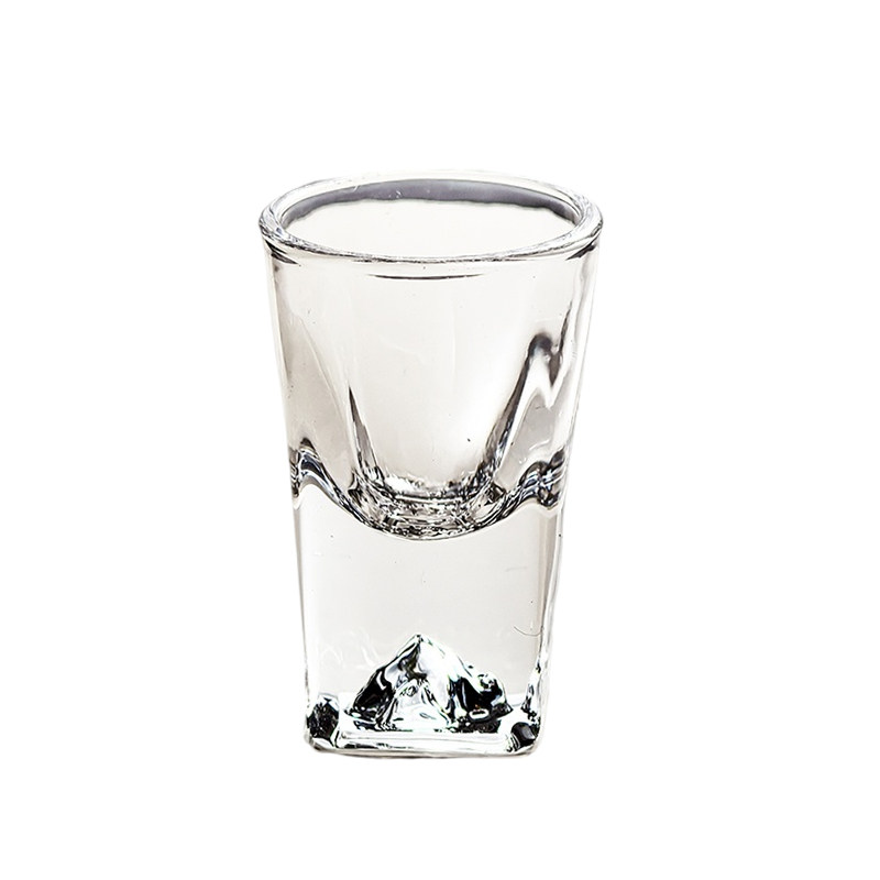 加厚玻璃高端水晶白酒家用商用小白酒杯