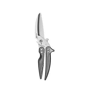 十八子作剪刀厨房专用剪鸡鸭鹅硬骨头一体纯钢锋利高硬度强力剪子