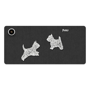 唯鑫V-SION黑色小狗2025新款加热鼠标垫超大发热暖桌垫办公室垫子桌面电脑键盘电热板暖手桌垫