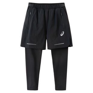 亚瑟士童装春秋季新款男童裤子长裤吸湿速干拼接假两件长裤运动裤