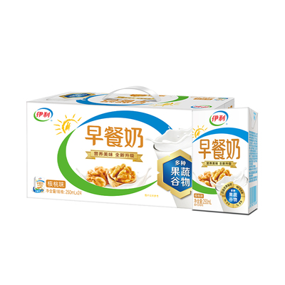 伊利早餐奶核桃/麦香250ml*24