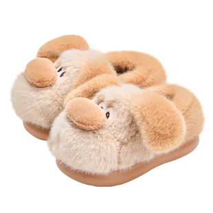 泰兰尼斯冬季新款儿童棉拖鞋男童轻便防滑棉鞋女童可爱室内家居鞋