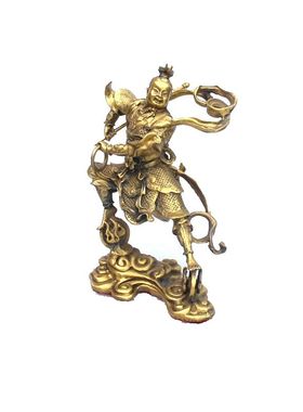 纯铜哪咤摆件镇宅工艺品