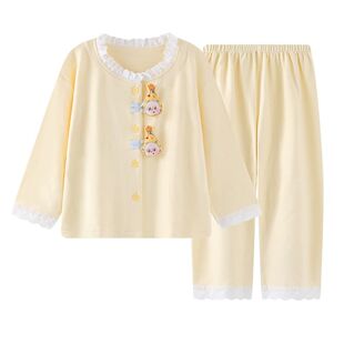 2026新款睡衣女童秋冬季德绒儿童女孩大童加厚冬天保暖家居服套装
