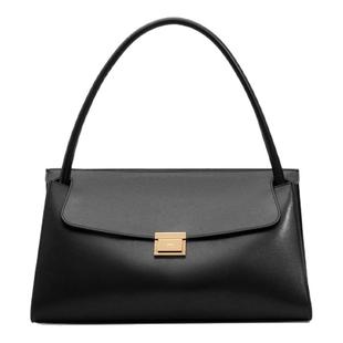 【心意挚礼】Ami Paris Mimi 光面皮手袋 翻盖搭扣通勤手提包手袋