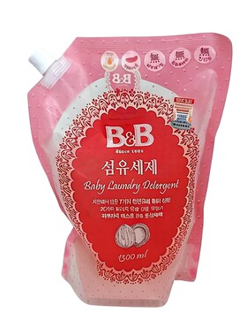 韩国进口儿童补充装1300ml洗衣液