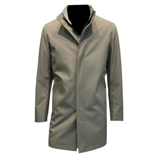 25年秋冬季内胆可脱卸男士立领中长款棉服风衣商务外套领佐诺依