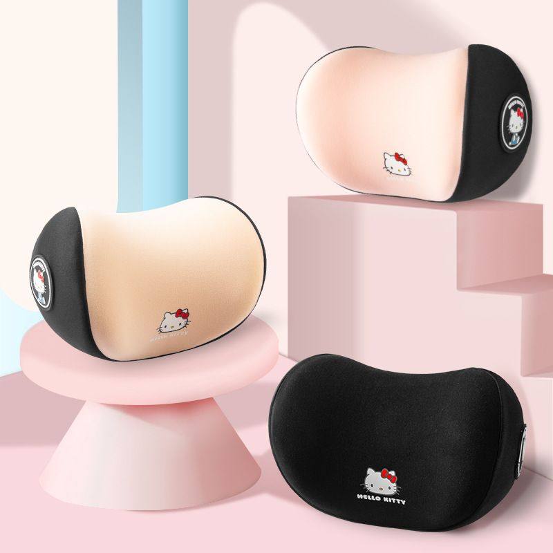 车载座椅头枕卡通记忆棉颈内饰护靠枕枕枕可爱通用四季车用车女颈