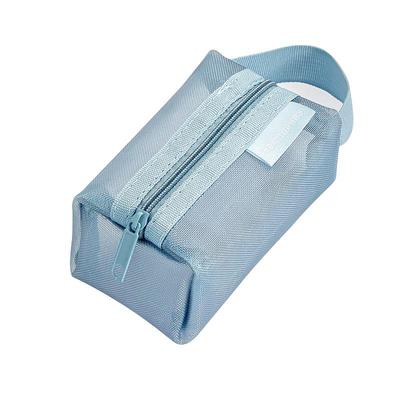 莫兰迪零钱包女迷你收纳袋便携口红耳机硬币身份证银行卡网纱拉链式新款流行透明简约大容量化妆包ins分装包