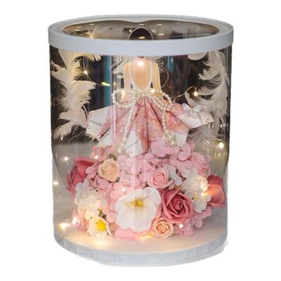 diy手工自制花艺材料包公主裙有钱花礼盒生日纪念日礼物送女朋友
