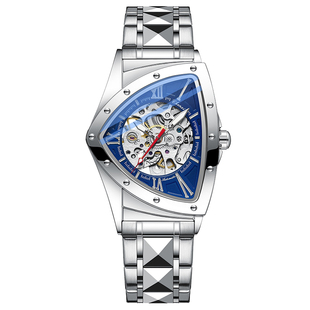 与众不同的礼物外贸美式勇士盾牌镂空机械表男表独特个性夜光腕表