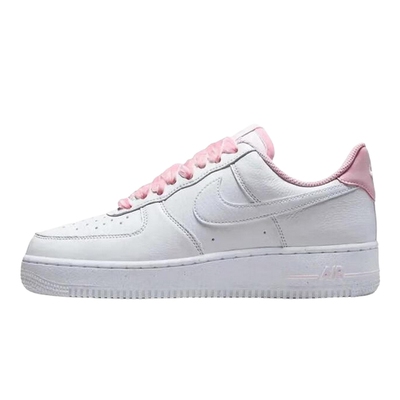 Nike耐克板鞋女鞋AF1粉色丝绒鞋带白色空军一号运动鞋HV4403-601