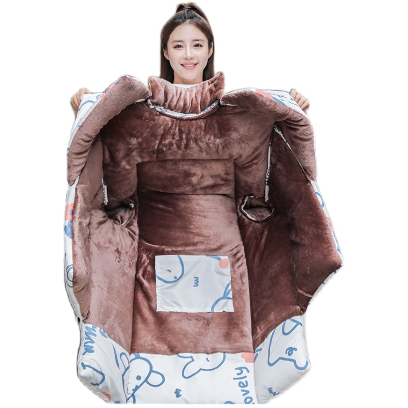 法兰绒护肩电动车挡风被冬季加绒加厚加大冬天骑电瓶车保暖防风被