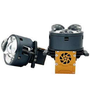 3寸90W复眼大灯三四五龙珠系列LED直射激光透镜大灯汽车远近一体