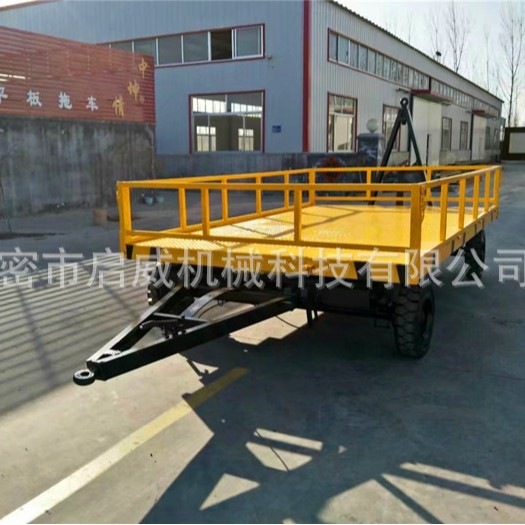 8吨围栏双向牵引拖车 厂家供应厂内运输车 量大从优围栏拖车