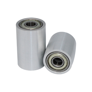 17-33外径不锈钢平皮带用惰轮双轴承滚轮调偏轮砂机从动轮无动力