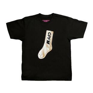 Kanye 菲董同款 CPFM.XYZ Sock T-Shirt 合作款袜子短袖纯棉T恤男