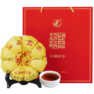 佤山映象 云南普洱熟茶 熟普 精美礼品茶 2019年金瓜贡茶礼盒1kg