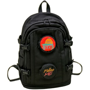 BEZGEV小众设计书包女INS风韩版百搭大容量高中双肩包大学生背包