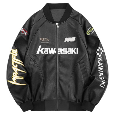 Kawasaki川崎刺绣防风防水夹克
