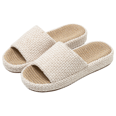 亚麻拖鞋夏季家居居家