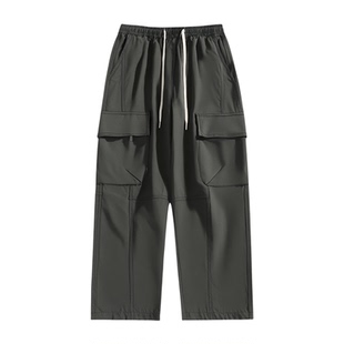 190高个子加绒加长版冲锋裤子男生加厚冬季青少年休闲工装裤男士