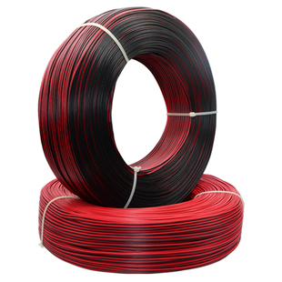 2468红黑双并线2芯平行线16/18/20/22/24/26AWG镀锡铜软线