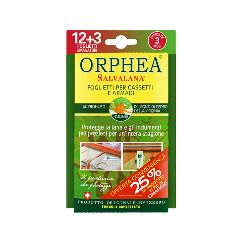 ORPHEA奥菲雅衣柜防霉防虫防蛀除味芳香片家用替代樟脑丸樟木条