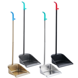 加厚不锈钢大号簸箕单个垃圾铲畚斗扫把套装撮子家用卫生斗一体