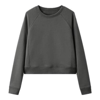 TKYSHOP圆领短款休闲宽松卫衣