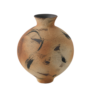 宋代美学中古日式侘寂风复古陶瓷陶罐花瓶插花花器落地摆件高级感