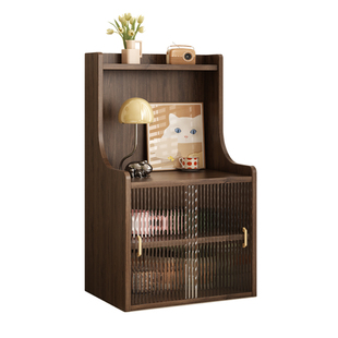 定制全实木防晒防水阳台放飘窗上的储物收纳梳妆柜子洞洞板置物架