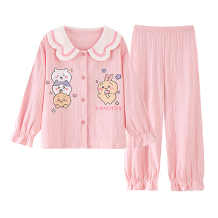 吉伊卡哇儿童睡衣女童秋装乌萨奇2025超火家居服小八套装女孩衣服