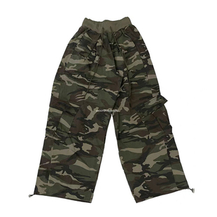 aespa柳智敏同款复古美式工装迷彩裤女2025夏季新款宽松阔腿裤子