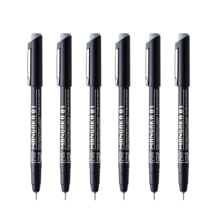 日本吴竹针管笔防水针管笔漫画勾边笔防污樱花勾线笔水彩用不晕染