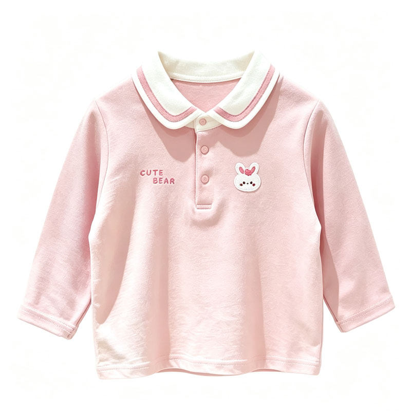 女童长袖上衣服春秋女宝甜美