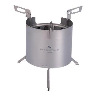 必唯纯钛柴火炉户外酒精炉便携耐高温多功能燃料炉炉子野营炉具