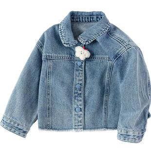 巴拉巴拉童装宝宝牛仔外套女童甜酷春装衣服新款上衣时髦时尚潮酷