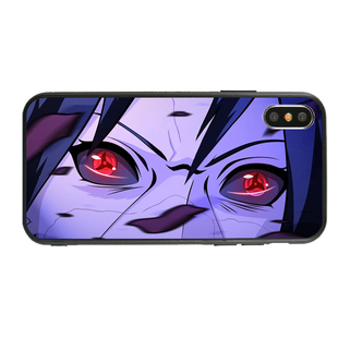 火影忍者手机壳宇智波鼬来图定制适用于苹果16镜面华为Mate60pro小米13钢化玻璃OPPO魅族一加VIVO个性潮款软