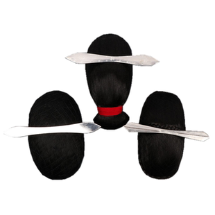 新款戏曲用品服装青衣花旦头饰后三件线帘子人气黑色大发垫大簪子